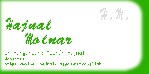 hajnal molnar business card
